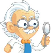 Le professeur Malin examine à la loupe